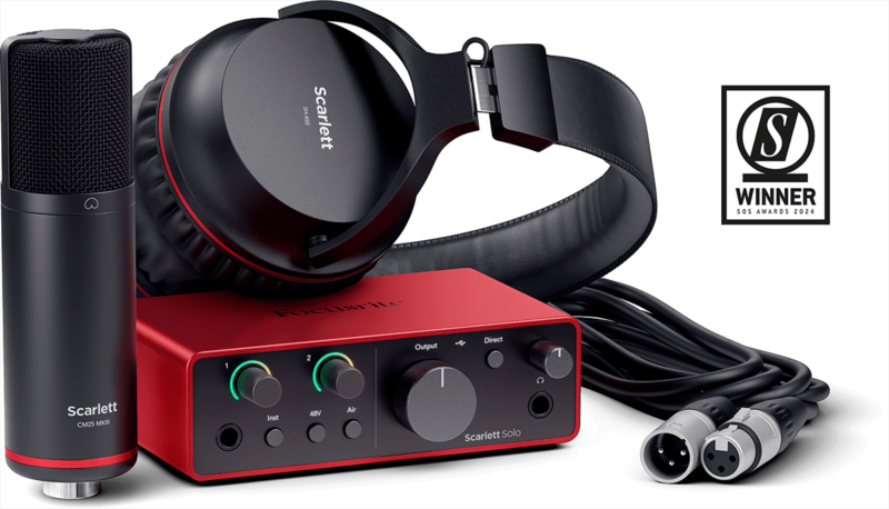 FOCUSRITE SCARLETT4-SOLO-STUDIO 4TH GEN - 2 IN/2 OUT USB-C - MICRO, CASQUE & ACCESSOIRES-6
