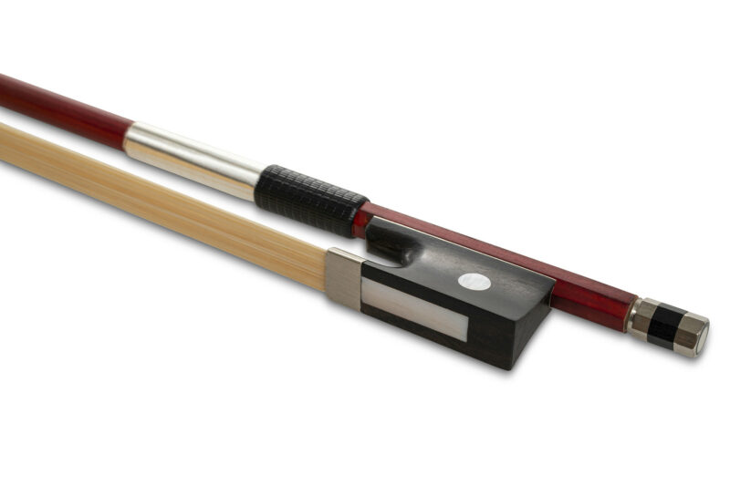 Gewa Archet De Violon 1 2 Hausse Ebene Crin Naturel Baguette Ronde