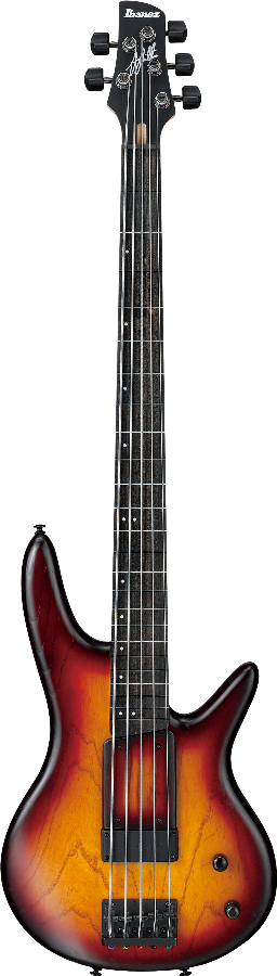 IBANEZ GWB205-TQ FRETLESS 5 CORDES SIGNATURE GARY WILLIS AVEC HOUSSE TEQUILA SUNRISE FLAT-1