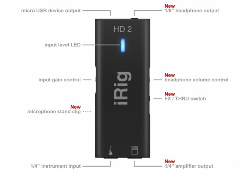 IK MULTIMEDIA IRIG HD2 GUITARE/BASSE POUR IOS, MAC ET PC-2