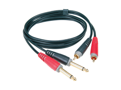 KLOTZ AT-CJ0100 TWIN 2 JACK 2p / 2 RCA DE 1M contact OR-1