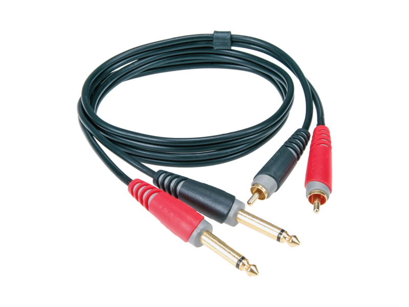 KLOTZ AT-CJ0100 TWIN 2 JACK 2p / 2 RCA DE 1M contact OR-1