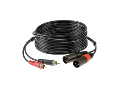 KLOTZ AT-CM0300 TWIN 2 RCA / 2 XLR MALE DE 3M-1