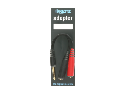 KLOTZ AYS-1 ADAPTATEUR EN Y JACK 3p / 2 JACK FEMELLE 2p contact OR-2