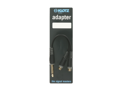 KLOTZ AYU-4 ADAPTATEUR EN Y NOIR JACK MALE MONO VERS 2 RCA FEMELLE-2