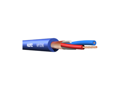 KLOTZ MY206BL CABLE SYMETRIQUE FLEXIBLE DIAM 6.15mm BLEU (LE METRE)