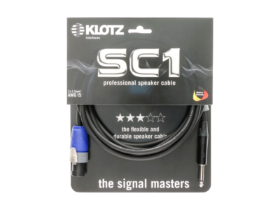 KLOTZ SC1-SP01SW CABLE HP 2x1,5mm2 SPEAKON / JACK DE 1M-2