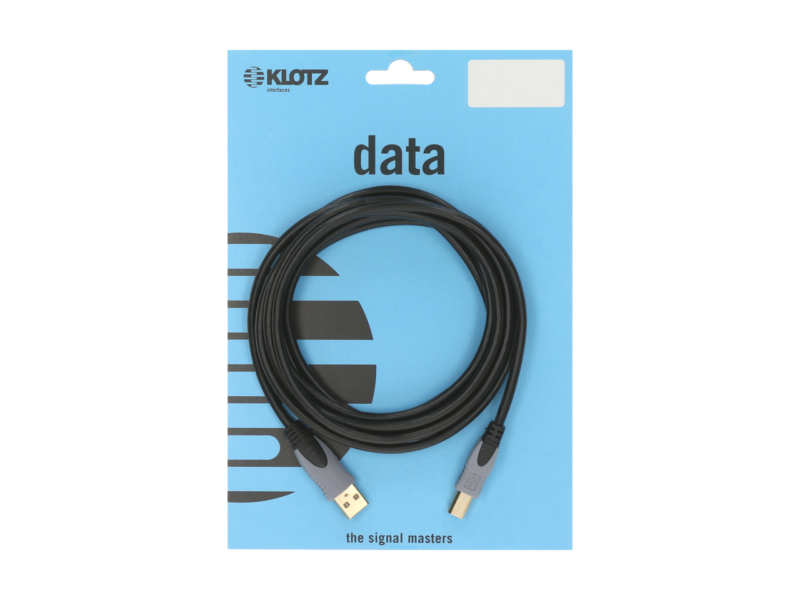 KLOTZ USB-AB1 CABLE USB 2.0 PRISE A VERS PRISE B 1.50 METRE-1