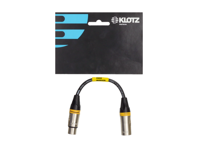 KLOTZ XLR-FM-PK ADAPTATEUR XLR M. / XLR F. 20 CM - INVERSION DE PHASE-1