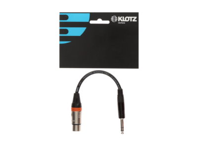 KLOTZ XLR-FP6.3 ADAPTATEUR JACK STEREO / XLR FEMELLE 30 CM-1