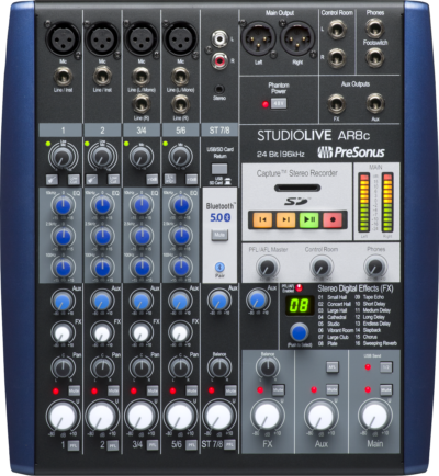 PRESONUS STUDIOLIVE AR8C ANALOG MIXER BLUE-2