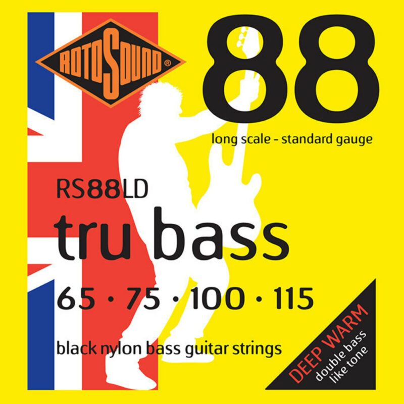 ROTOSOUND RS88M BLACK NYLON GUITAR BASS 65/115-1