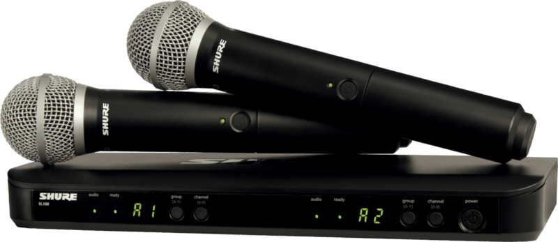SHURE BLX288E-PG58-M17 SYSTEME HF DOUBLE MICRO MAIN PG58-1