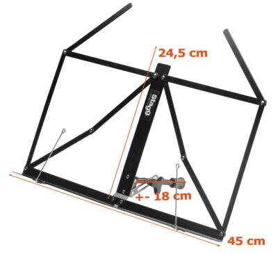 STAGG MUS-A1 PUPITRE DE TABLE AVEC HOUSSE-1