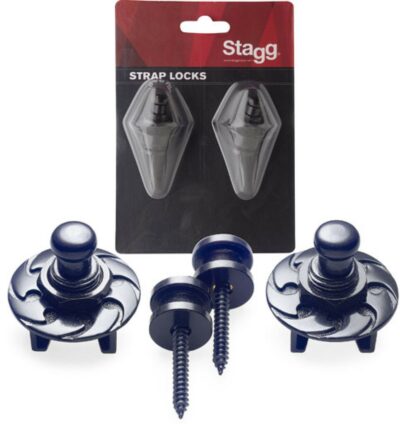 STAGG SSL1 BK STRAP LOCKS NOIR-1