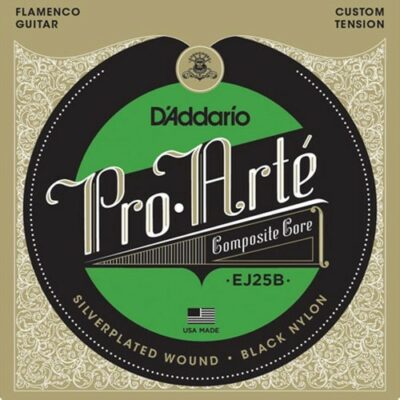 D Addario Ej25b Flamenco Nylon Noir