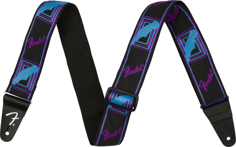 FENDER NEON MONOGRAMMED PURPLE AND BLUE