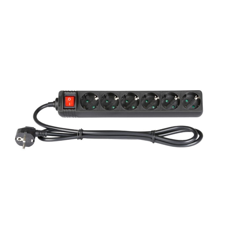 ADAM HALL 8747S6 MULTIPRISE SECTEUR 6 PRISES AVEC INTER