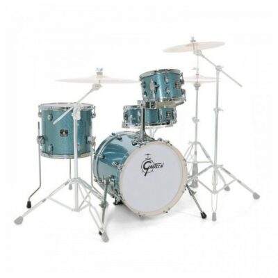 Gretsch Energy Street Set Blue Sparkle Sans Hardware Cymbales Et Tabouret