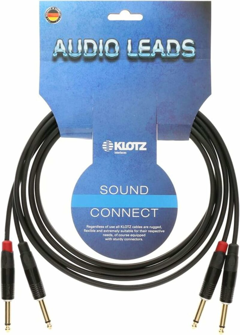 KLOTZ KMPP0600 DOUBLE JACK JACK DROIT DE 6M POUR CLAVIER