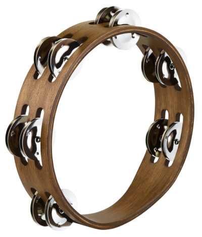 Meinl Cta2wb Tambourin Bois 8 Brun Cymb Laiton