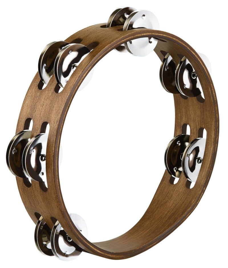 Meinl Cta2wb Tambourin Bois 8 Brun Cymb Laiton