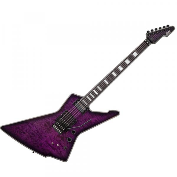 Schecter E 1 Special Edition Floyd Rose Sustainiac Trans Purple Burst