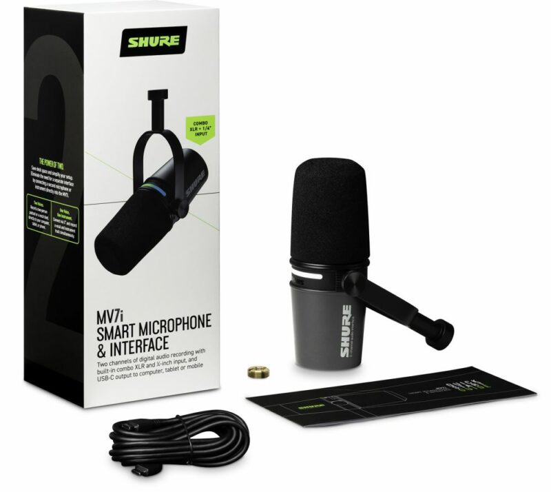 SHURE MV7I MICRO AVEC INTERFACE USB INTEGREE – Image 5