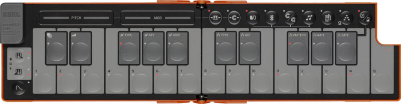 KORG NANOKEY FOLD LAVA ORANGE