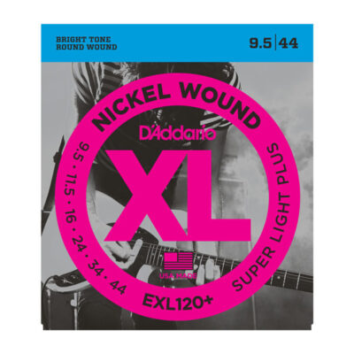 D'ADDARIO EXL120 NICKEL WOUND, SUPER LIGHT PLUS, 9.5/44