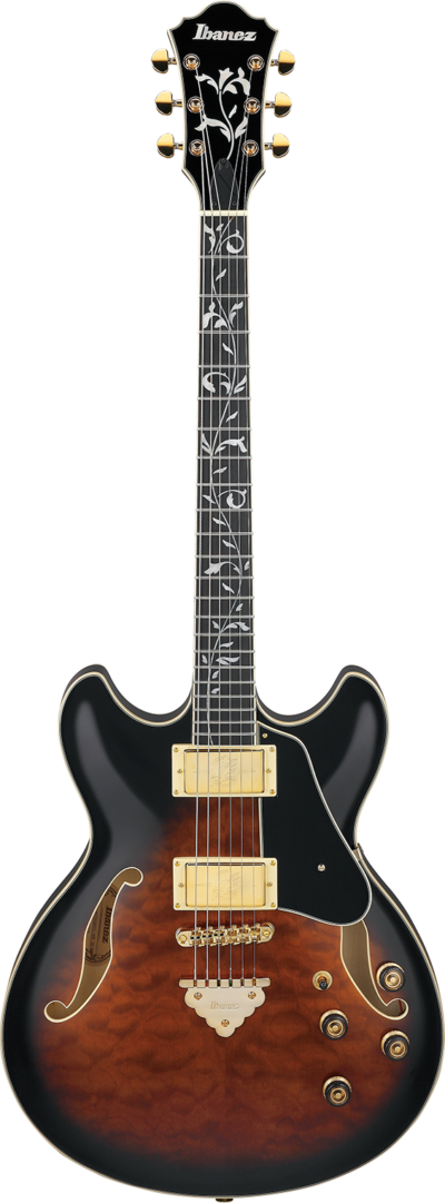 Ibanez As93qmsp Dbs Hollow Body Dark Brown Sunburst