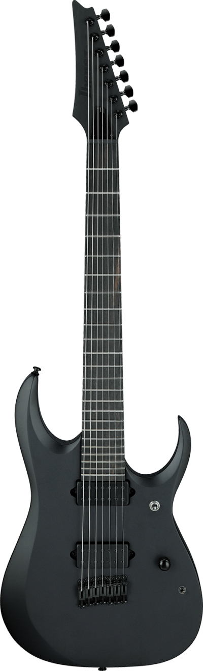 Ibanez Rgdrb71 Bkf 7 Cordes Black Flat