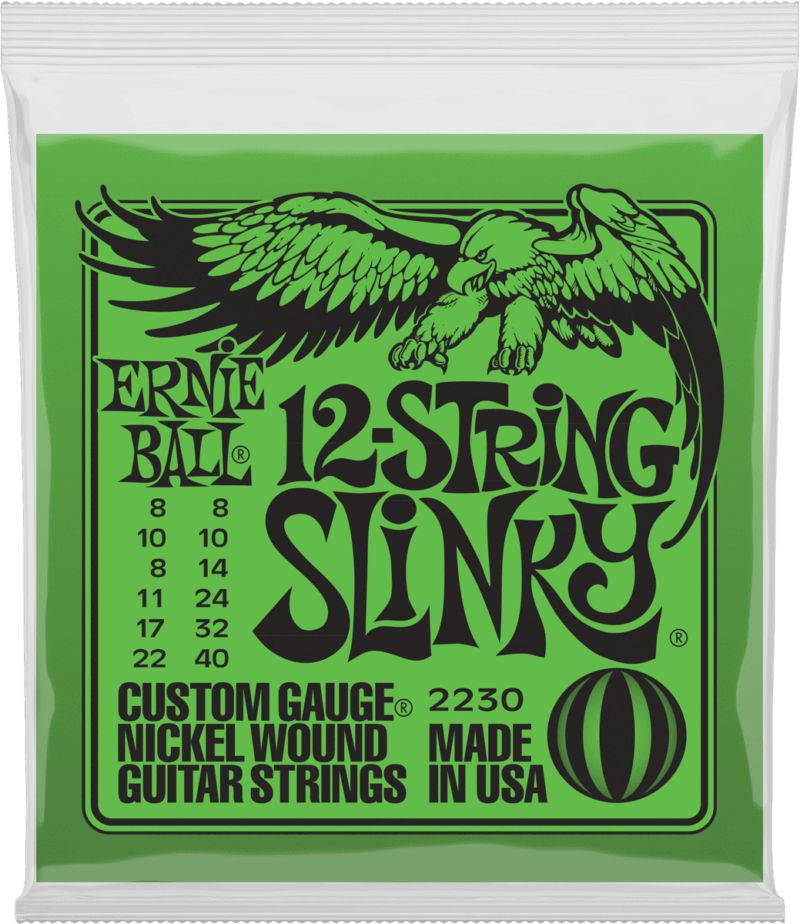 Ernie Ball 2230 Slinky Nickel Wound 12 Cordes 8 40