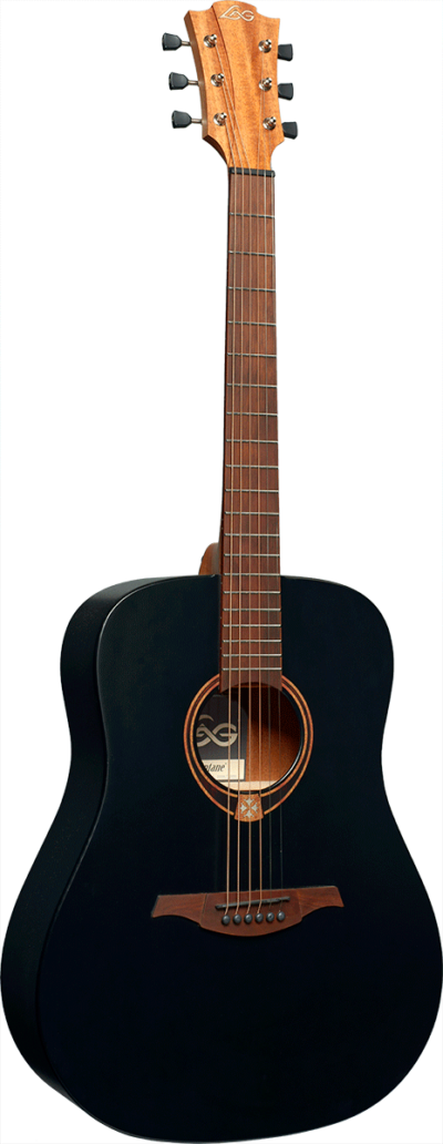 Lag T70d Bls Dreadnought Black Satin 6