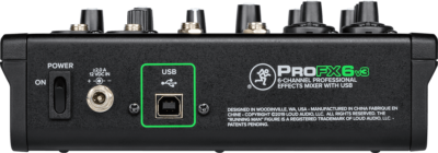 Mackie Profx6v3 Usb 6 Canaux Effets 2