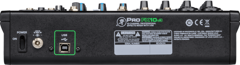 Mackie Profx10v3 Usb 10 Canaux Bluetooth Et Effets