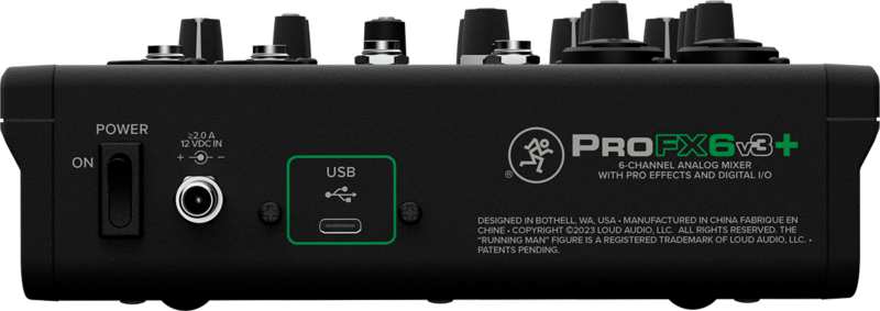 Mackie Profx6v3 Usb 6 Canaux Bluetooth Et Effets