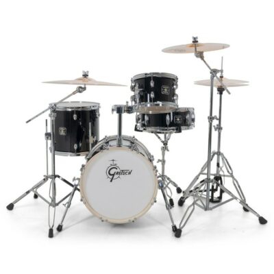 Gretsch Energy Street Set Black Sans Hardware Cymbales Et Tabouret 4