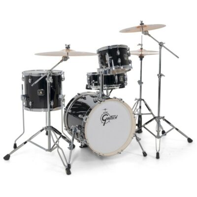 Gretsch Energy Street Set Black Sans Hardware Cymbales Et Tabouret 5