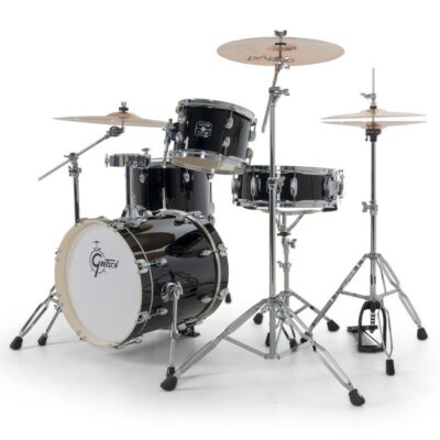 Gretsch Energy Street Set Black Sans Hardware Cymbales Et Tabouret 6