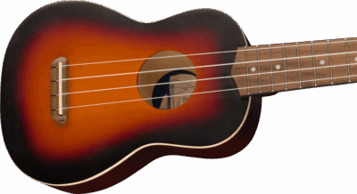 Fender Ukulele Venice Soprano 2ts Wn 3