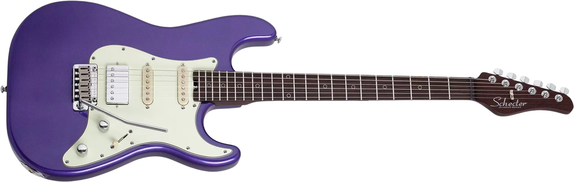 SCHECTER NICK JOHNSTON 10TH ANNIVERSARY MICROS HSS ATOMIC VIOLET