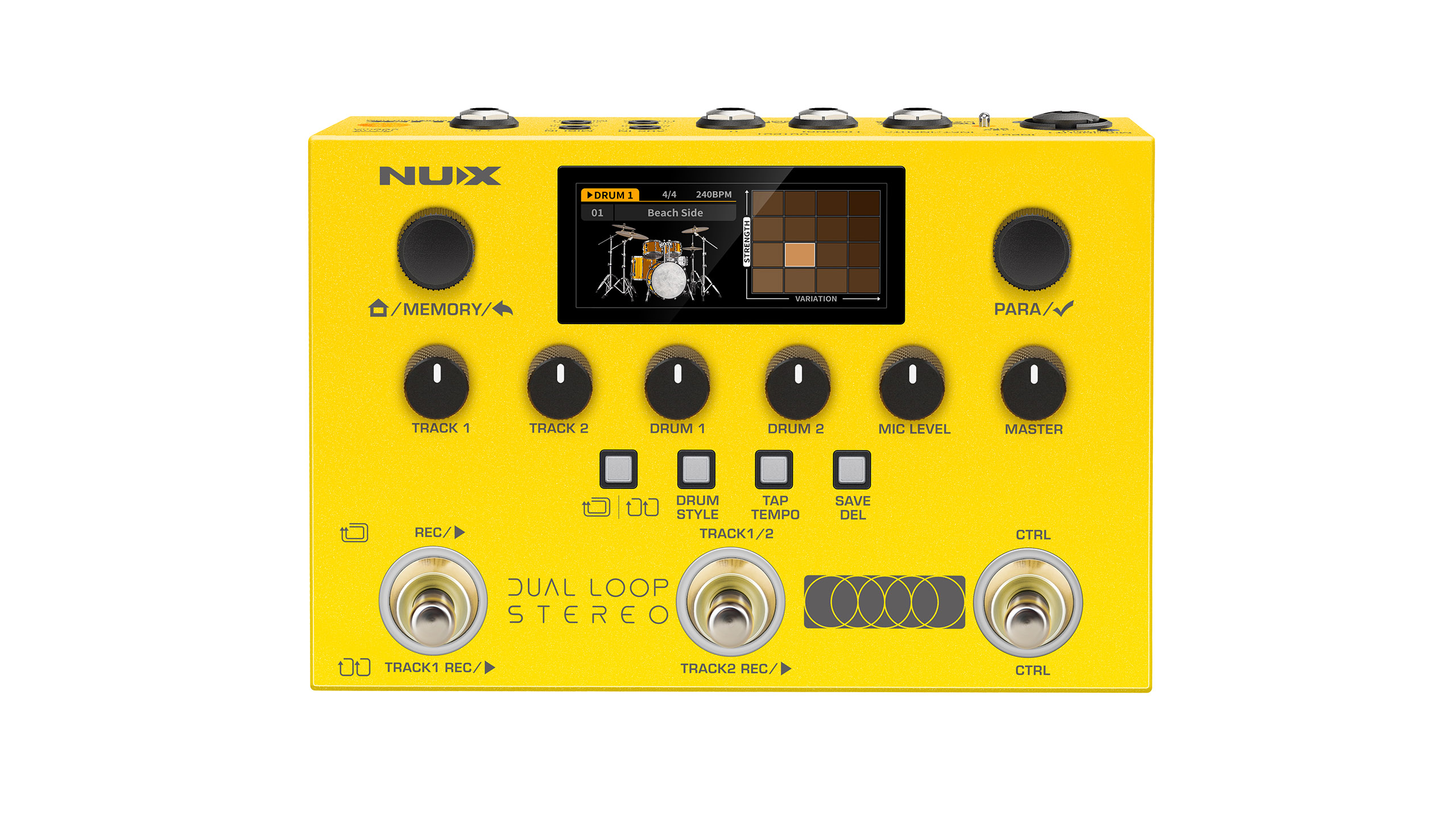 NUX LOOPER, BOITE A RYTHMES, SIMULATEUR D'AMPLI STEREO