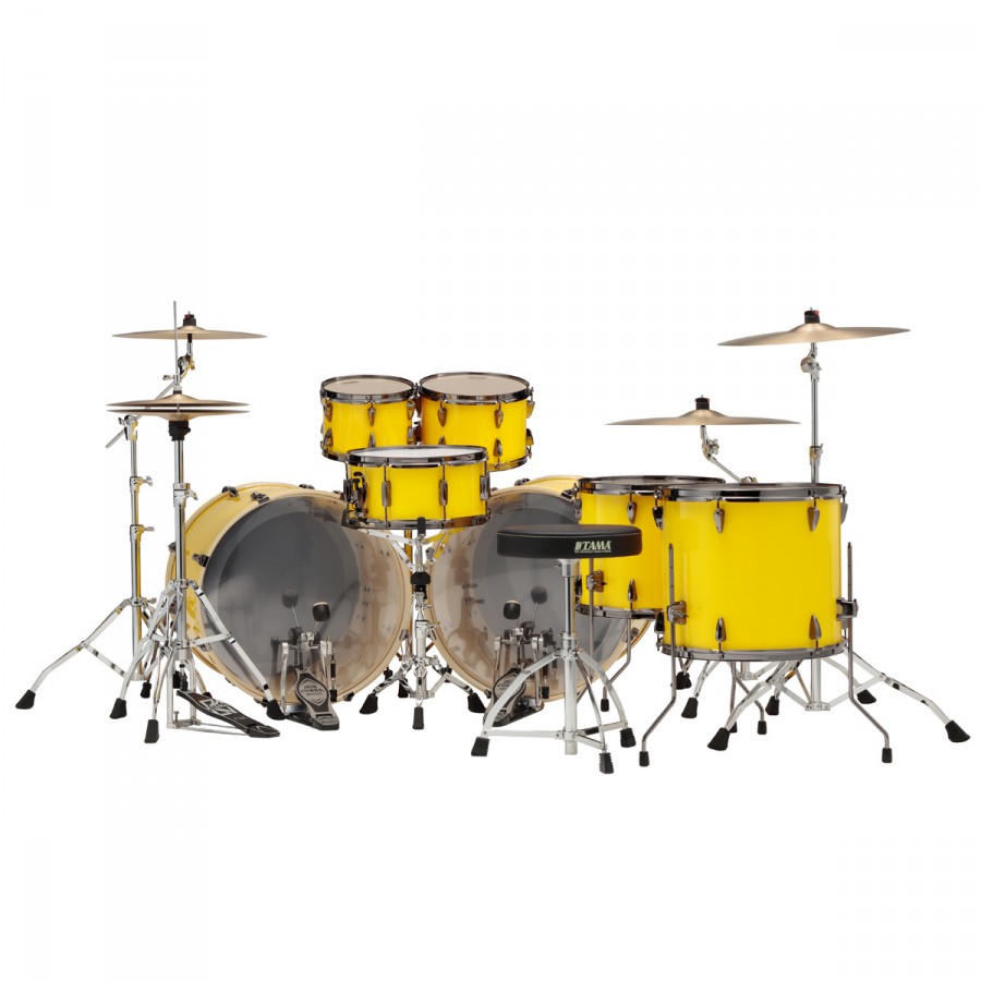 TAMA IMPERIALSTAR 7 FUTS ELECTRIC YELLOW + HARDWARE (INSPIREE PAR LARS ULRICH) – Image 2